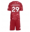 Otroški Liverpool Bradley Barcola #29 Replika nogometni dresi kompleti Domači 2026-27 Kratek Rokav (+ hlače)