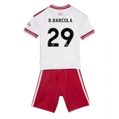 Otroški Liverpool Bradley Barcola #29 Replika nogometni dresi kompleti Gostujoči 2026-27 Kratek Rokav (+ hlače)