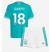 Otroški Liverpool Cody Gakpo #18 Replika nogometni dresi kompleti Tretji 2025-26 Kratek Rokav (+ hlače)