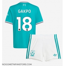 Otroški Liverpool Cody Gakpo #18 Replika nogometni dresi kompleti Tretji 2025-26 Kratek Rokav (+ hlače)
