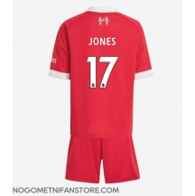 Otroški Liverpool Curtis Jones #17 Replika nogometni dresi kompleti Domači 2025-26 Kratek Rokav (+ hlače)