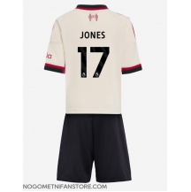 Otroški Liverpool Curtis Jones #17 Replika nogometni dresi kompleti Gostujoči 2025-26 Kratek Rokav (+ hlače)