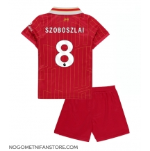 Otroški Liverpool Dominik Szoboszlai #8 Replika nogometni dresi kompleti Domači 2024-25 Kratek Rokav (+ hlače)