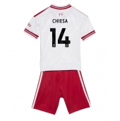 Otroški Liverpool Federico Chiesa #14 Replika nogometni dresi kompleti Gostujoči 2026-27 Kratek Rokav (+ hlače)