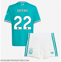 Otroški Liverpool Hugo Ekitike #22 Replika nogometni dresi kompleti Tretji 2025-26 Kratek Rokav (+ hlače)