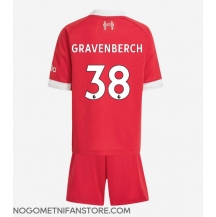 Otroški Liverpool Ryan Gravenberch #38 Replika nogometni dresi kompleti Domači 2025-26 Kratek Rokav (+ hlače)