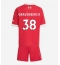 Otroški Liverpool Ryan Gravenberch #38 Replika nogometni dresi kompleti Domači 2025-26 Kratek Rokav (+ hlače)
