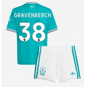 Otroški Liverpool Ryan Gravenberch #38 Replika nogometni dresi kompleti Tretji 2025-26 Kratek Rokav (+ hlače)