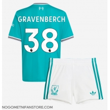 Otroški Liverpool Ryan Gravenberch #38 Replika nogometni dresi kompleti Tretji 2025-26 Kratek Rokav (+ hlače)
