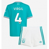 Otroški Liverpool Virgil van Dijk #4 Replika nogometni dresi kompleti Tretji 2025-26 Kratek Rokav (+ hlače)