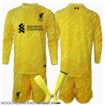 Otroški Liverpool Vratar Replika nogometni dresi kompleti Tretji 2024-25 Dolgi Rokav (+ hlače)