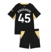 Otroški Manchester City Abdukodir Khusanov #45 Replika nogometni dresi kompleti Gostujoči 2026-27 Kratek Rokav (+ hlače)