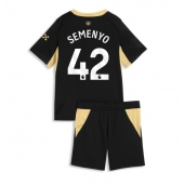 Otroški Manchester City Antoine Semenyo #42 Replika nogometni dresi kompleti Gostujoči 2026-27 Kratek Rokav (+ hlače)