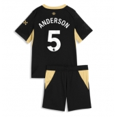 Otroški Manchester City Elliot Anderson #5 Replika nogometni dresi kompleti Gostujoči 2026-27 Kratek Rokav (+ hlače)