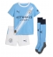Otroški Manchester City Erling Haaland #9 Replika nogometni dresi kompleti Domači 2025-26 Kratek Rokav (+ hlače)