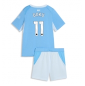 Otroški Manchester City Jeremy Doku #11 Replika nogometni dresi kompleti Domači 2026-27 Kratek Rokav (+ hlače)