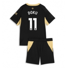 Otroški Manchester City Jeremy Doku #11 Replika nogometni dresi kompleti Gostujoči 2026-27 Kratek Rokav (+ hlače)