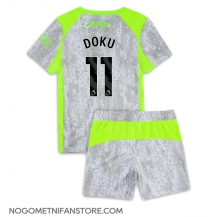 Otroški Manchester City Jeremy Doku #11 Replika nogometni dresi kompleti Tretji 2025-26 Kratek Rokav (+ hlače)