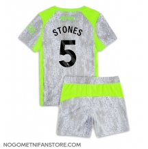 Otroški Manchester City John Stones #5 Replika nogometni dresi kompleti Tretji 2025-26 Kratek Rokav (+ hlače)
