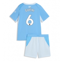 Otroški Manchester City Marc Guehi #6 Replika nogometni dresi kompleti Domači 2026-27 Kratek Rokav (+ hlače)