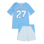 Otroški Manchester City Matheus Nunes #27 Replika nogometni dresi kompleti Domači 2026-27 Kratek Rokav (+ hlače)