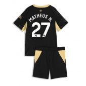 Otroški Manchester City Matheus Nunes #27 Replika nogometni dresi kompleti Gostujoči 2026-27 Kratek Rokav (+ hlače)
