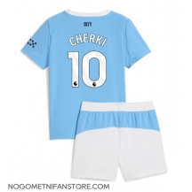 Otroški Manchester City Rayan Cherki #10 Replika nogometni dresi kompleti Domači 2025-26 Kratek Rokav (+ hlače)