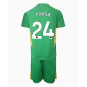Otroški Manchester United Andre Onana #24 Vratar Replika nogometni dresi kompleti Tretji 2024-25 Kratek Rokav (+ hlače)