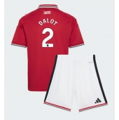 Otroški Manchester United Diogo Dalot #2 Replika nogometni dresi kompleti Domači 2026-27 Kratek Rokav (+ hlače)