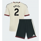 Otroški Manchester United Diogo Dalot #2 Replika nogometni dresi kompleti Tretji 2026-27 Kratek Rokav (+ hlače)