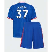 Otroški Manchester United Kobbie Mainoo #37 Replika nogometni dresi kompleti Gostujoči 2026-27 Kratek Rokav (+ hlače)