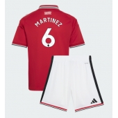 Otroški Manchester United Lisandro Martinez #6 Replika nogometni dresi kompleti Domači 2026-27 Kratek Rokav (+ hlače)