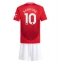 Otroški Manchester United Marcus Rashford #10 Replika nogometni dresi kompleti Domači 2024-25 Kratek Rokav (+ hlače)