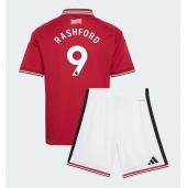 Otroški Manchester United Marcus Rashford #9 Replika nogometni dresi kompleti Domači 2026-27 Kratek Rokav (+ hlače)