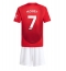 Otroški Manchester United Mason Mount #7 Replika nogometni dresi kompleti Domači 2024-25 Kratek Rokav (+ hlače)