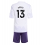 Otroški Manchester United Patrick Dorgu #13 Replika nogometni dresi kompleti Gostujoči 2025-26 Kratek Rokav (+ hlače)