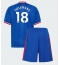 Otroški Manchester United Youri Tielemans #18 Replika nogometni dresi kompleti Gostujoči 2026-27 Kratek Rokav (+ hlače)