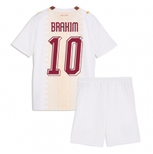 Otroški Maroko Brahim Diaz #10 Replika nogometni dresi kompleti Gostujoči SP 2026 Kratek Rokav (+ hlače)