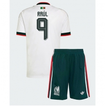 Otroški Mehika Raul Jimenez #9 Replika nogometni dresi kompleti Gostujoči SP 2026 Kratek Rokav (+ hlače)