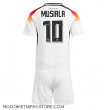 Otroški Nemčija Jamal Musiala #10 Replika nogometni dresi kompleti Domači EP 2024 Kratek Rokav (+ hlače)