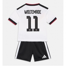 Otroški Nemčija Nick Woltemade #11 Replika nogometni dresi kompleti Domači SP 2026 Kratek Rokav (+ hlače)