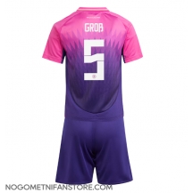Otroški Nemčija Pascal Gross #5 Replika nogometni dresi kompleti Gostujoči EP 2024 Kratek Rokav (+ hlače)