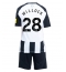Otroški Newcastle United Joe Willock #28 Replika nogometni dresi kompleti Domači 2024-25 Kratek Rokav (+ hlače)