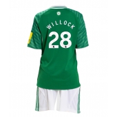 Otroški Newcastle United Joe Willock #28 Replika nogometni dresi kompleti Gostujoči 2025-26 Kratek Rokav (+ hlače)