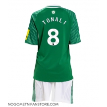 Otroški Newcastle United Sandro Tonali #8 Replika nogometni dresi kompleti Gostujoči 2025-26 Kratek Rokav (+ hlače)