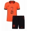 Otroški Nizozemska Frenkie de Jong #21 Replika nogometni dresi kompleti Domači SP 2026 Kratek Rokav (+ hlače)