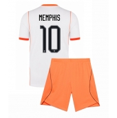 Otroški Nizozemska Memphis Depay #10 Replika nogometni dresi kompleti Gostujoči SP 2026 Kratek Rokav (+ hlače)