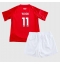 Otroški Nottingham Forest Chris Wood #11 Replika nogometni dresi kompleti Domači 2024-25 Kratek Rokav (+ hlače)