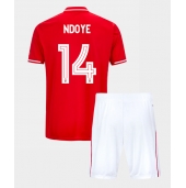 Otroški Nottingham Forest Dan Ndoye #14 Replika nogometni dresi kompleti Domači 2025-26 Kratek Rokav (+ hlače)