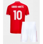 Otroški Nottingham Forest Morgan Gibbs-White #10 Replika nogometni dresi kompleti Domači 2025-26 Kratek Rokav (+ hlače)